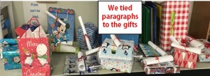 Christmas giftr game with paragraphs